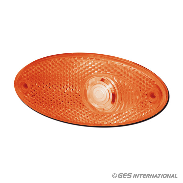Luce di Ingombro Ovale Laterale Arancio - Clicca l'immagine per chiudere